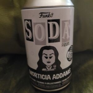 Funko Soda Morticia Addams Figure - Black and White Design